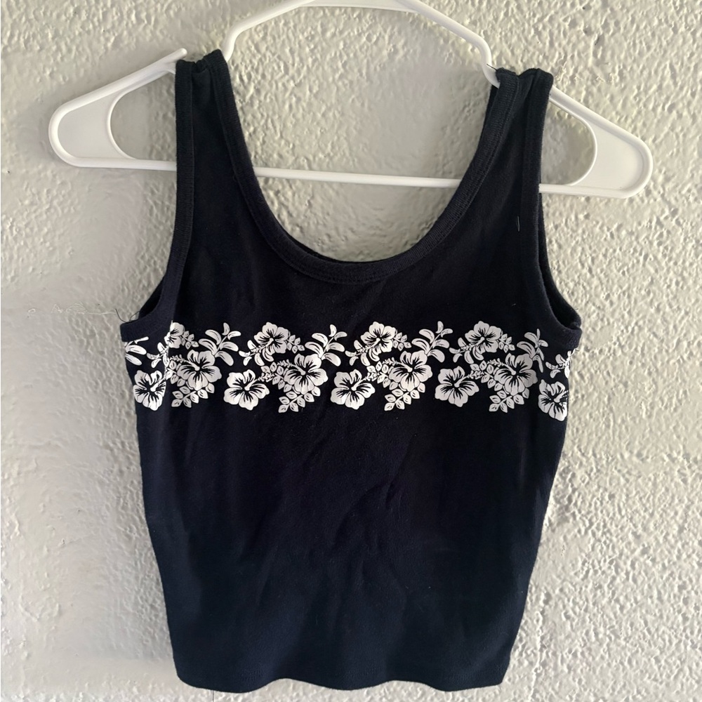 Hawaiian hibiscus tank top